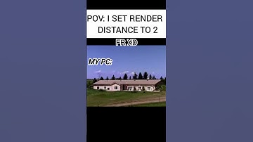 POV:when I set render distance to 2 #shorts #memes #gaming