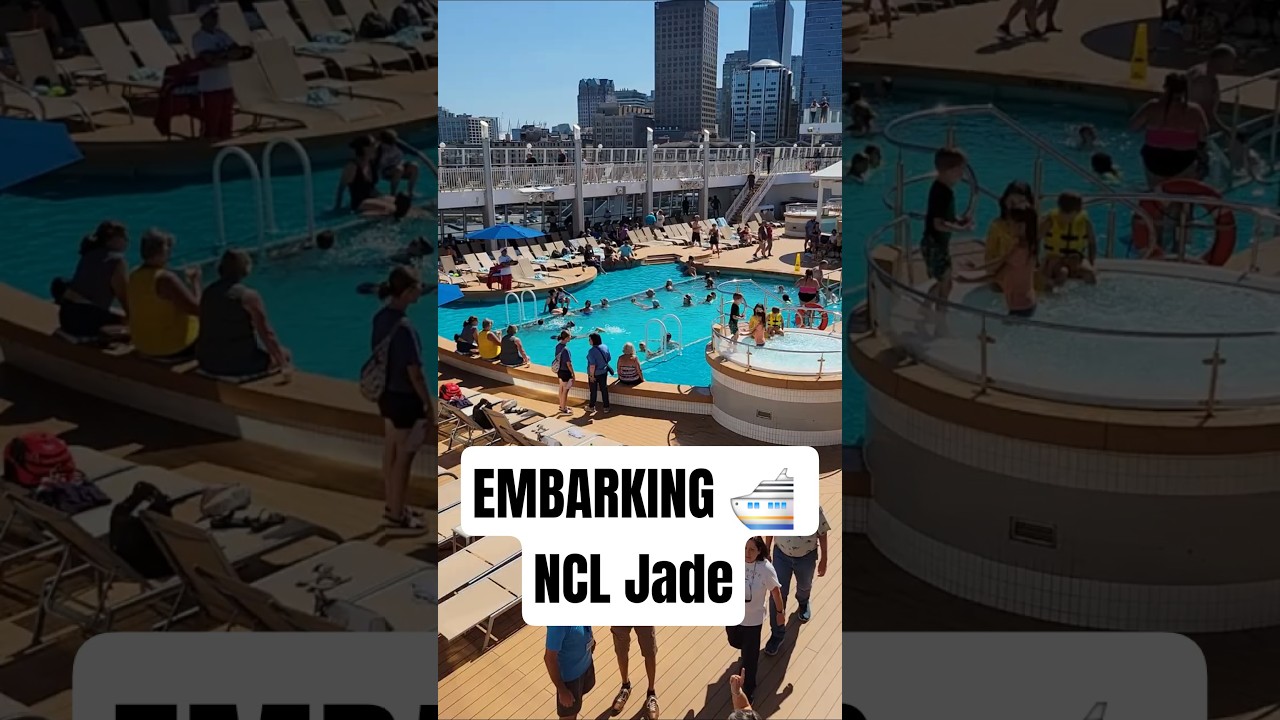 Embarkation Day NCL Jade #ncl #cruise #embarkation #vancouver #alaska #jade #cruiseship #view #sun