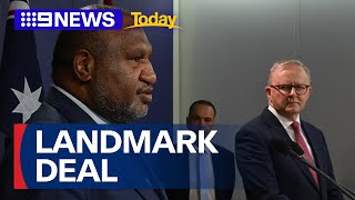 Albanese set to sign treaty with PNG | 9 News Australia
