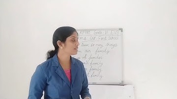 KEMS KOPPAM III EVS CHAPTER 4 OUR FIRST SCHOOL