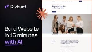Build your website in 15 minutes with AI. You still control every pixel.