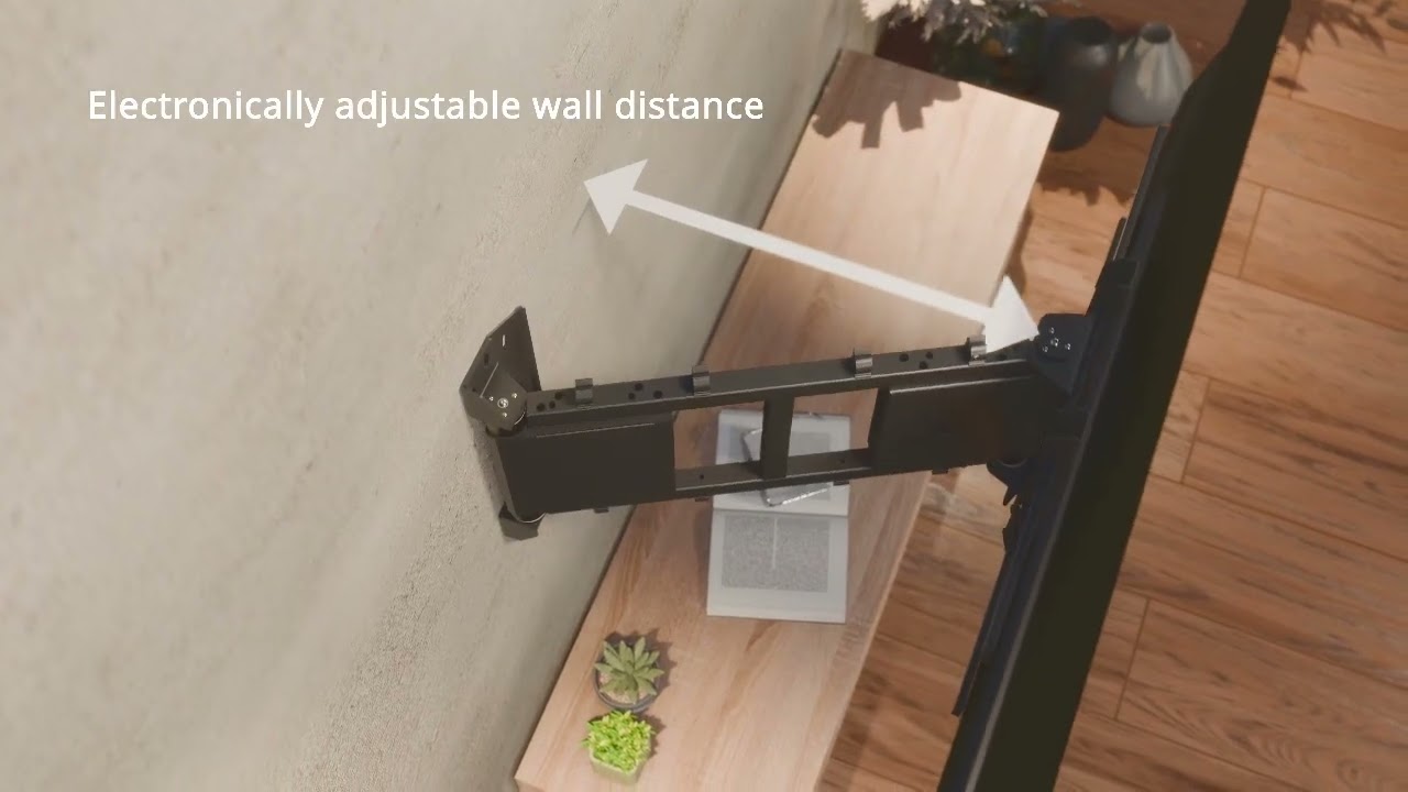 Xantron PREMIUM-OTW Motorisierte Wandhalterung für TV Monitore elektrisch ausziehbar und schwenkbar