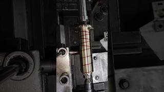 27mm Pitch Grooving Trial on Lathe Machine #viral #machine#lathe #modification #fypシ #foryou #shorts