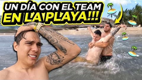 UN DIA EN LA PLAYA CON EL TEAM😂 | ManuelRivera11