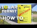 HOW TO GET A PERMIT FOR YOUR SOLAR PANEL SYSTEM - Planning Your DIY Solar Array Part 3