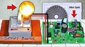 Testing Mini Split AC Circuit Board with a Series Lamp!