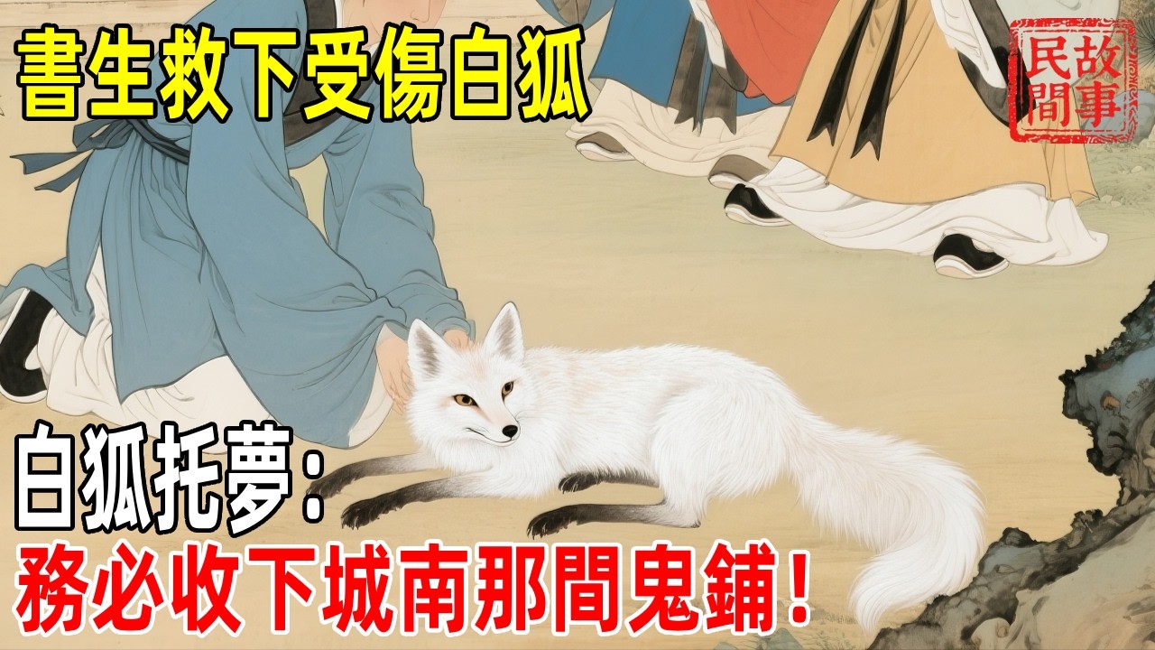 書生救下受傷白狐，白狐托夢：務必收下城南那間鬼鋪！【壓箱底的舊事】#故事#民间故事#故事会#民間故事#故事會#温馨故事#民间传统故事