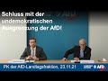 PK der bayerischen AfD-Landtagsfraktion zur Plenarwoche