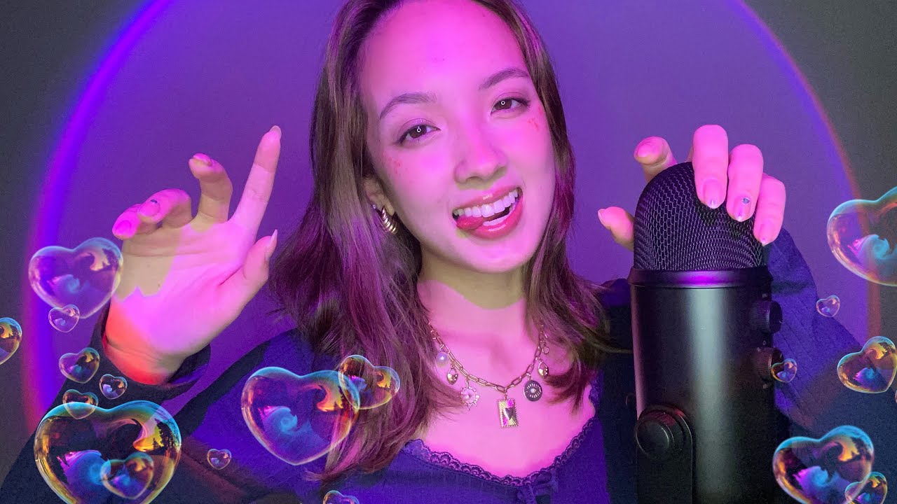 ASMR Wet/Dry Mouth Sounds and Hand Sounds + Go to Sleep and Face