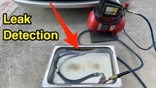 Power steering hose leak detection DIY.