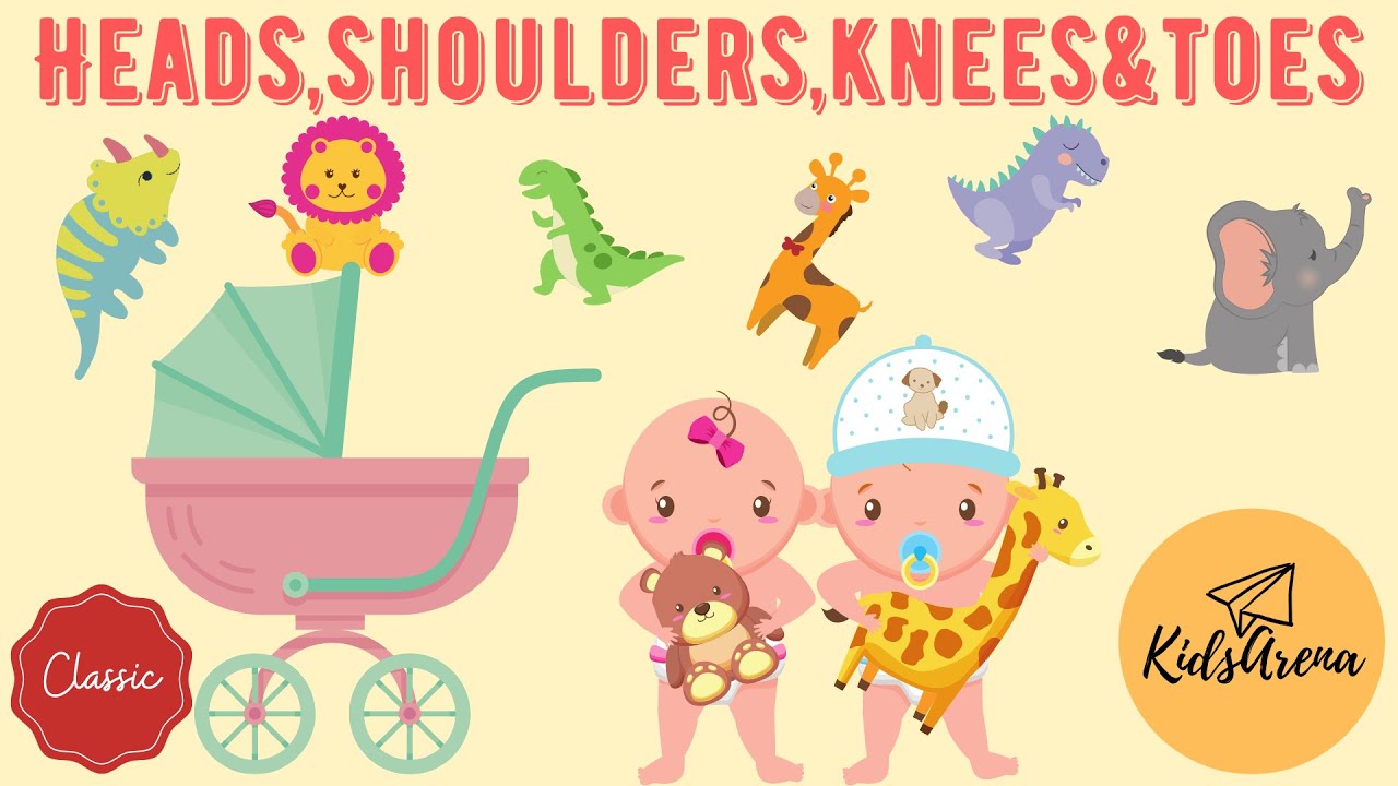 “Heads Shoulders Knees and Toes” Nursery Rhymes & Kids Songs with