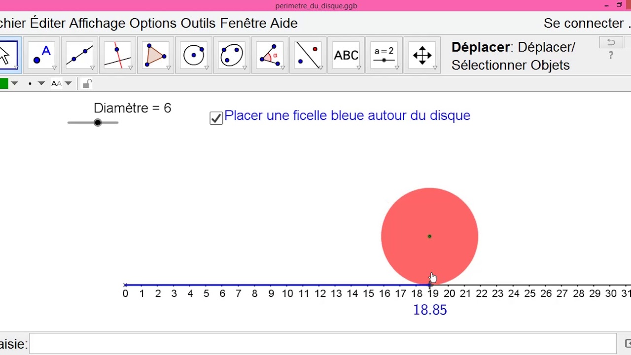 Activité découverte de la formule du périmètre du cercle - 6e - YouTube