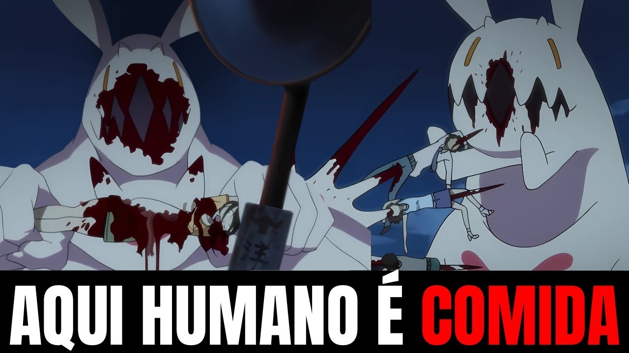 O anime BIZARRO onde humanos são COMIDA de monstros