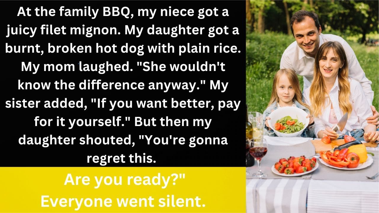 «Моей дочери досталась подгоревшая еда, а племяннице — стейк, — и она постояла за себя...»