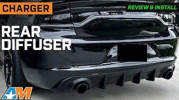 2015-2023 Charger R/T SXT Style Rear Diffuser; Matte Black Review & Install