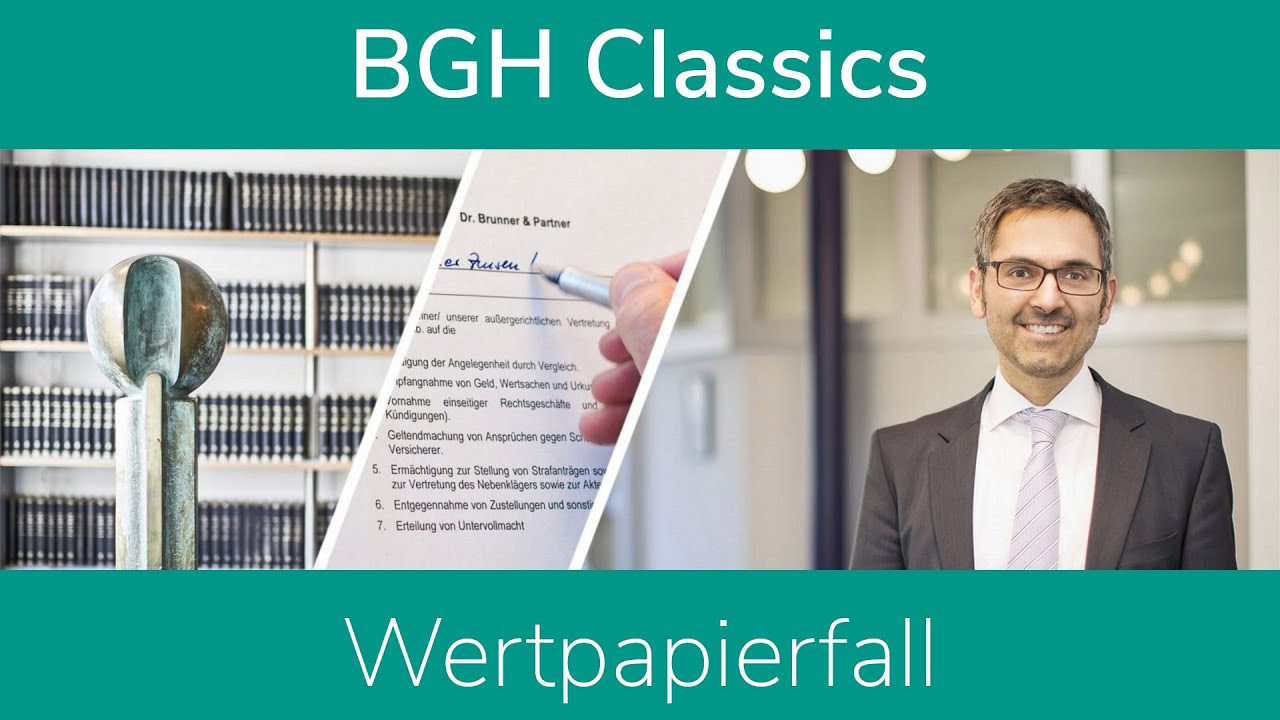 BGH Classics: Wertpapierfall