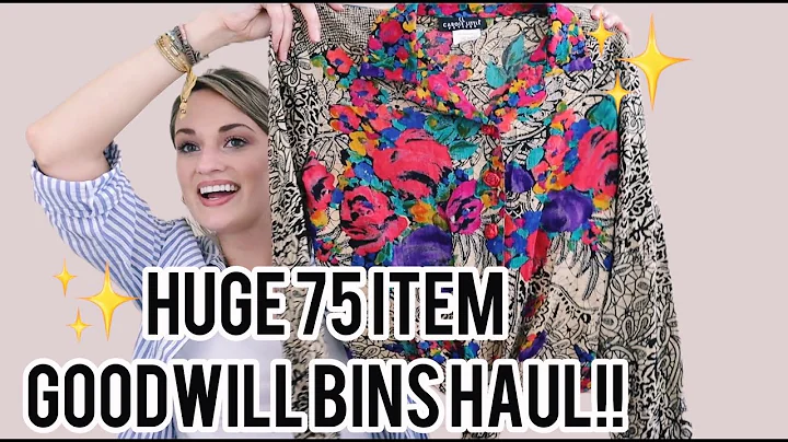HUGE 75 Item Goodwill Outlet (Bins) Haul to Resell on Poshmark for a Profit $$$ - Texas Thrifting!!