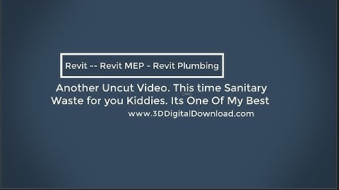 Using Revit MEP to Model a Floor Drain Connection. BIM is Soooo! Cool!  Revit Plumbing 41