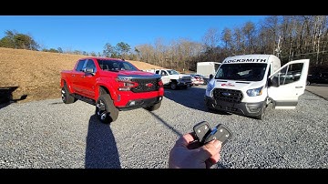 2021 Chevy Silverado1500 black widow all proximity keys lost scenario via Smart Pro