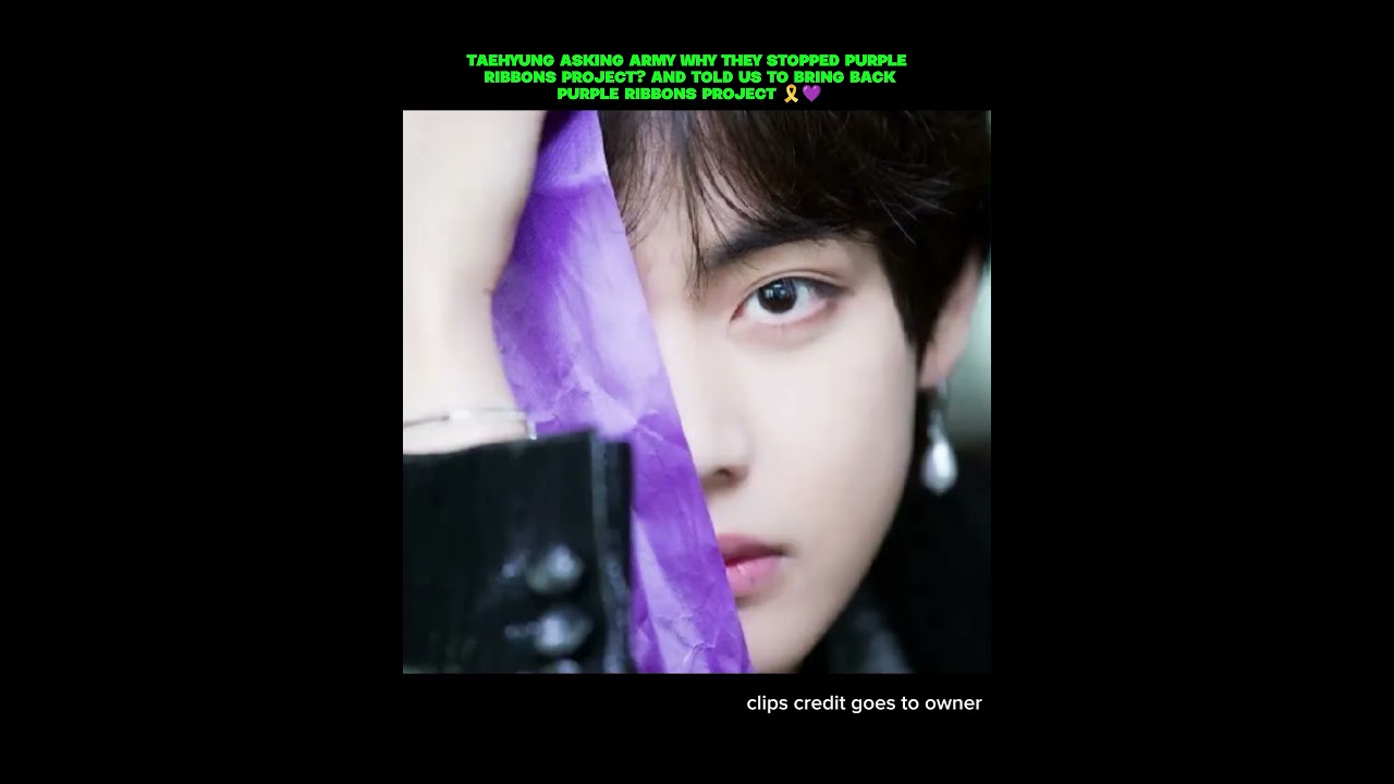 bring back purple ribbon for safety of the members 💜 