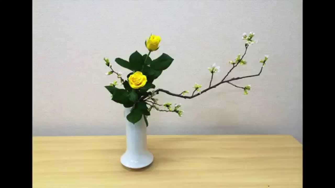 Ikebana arrangements by my students in Japan, Ohara School of Ikebana