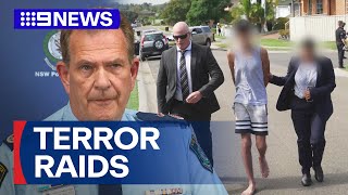 Multiple teens arrests in counter-terrorism raids across Sydney | 9 News Australia