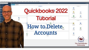 Quickbooks 2022 Tutorial - How to Delete Accounts