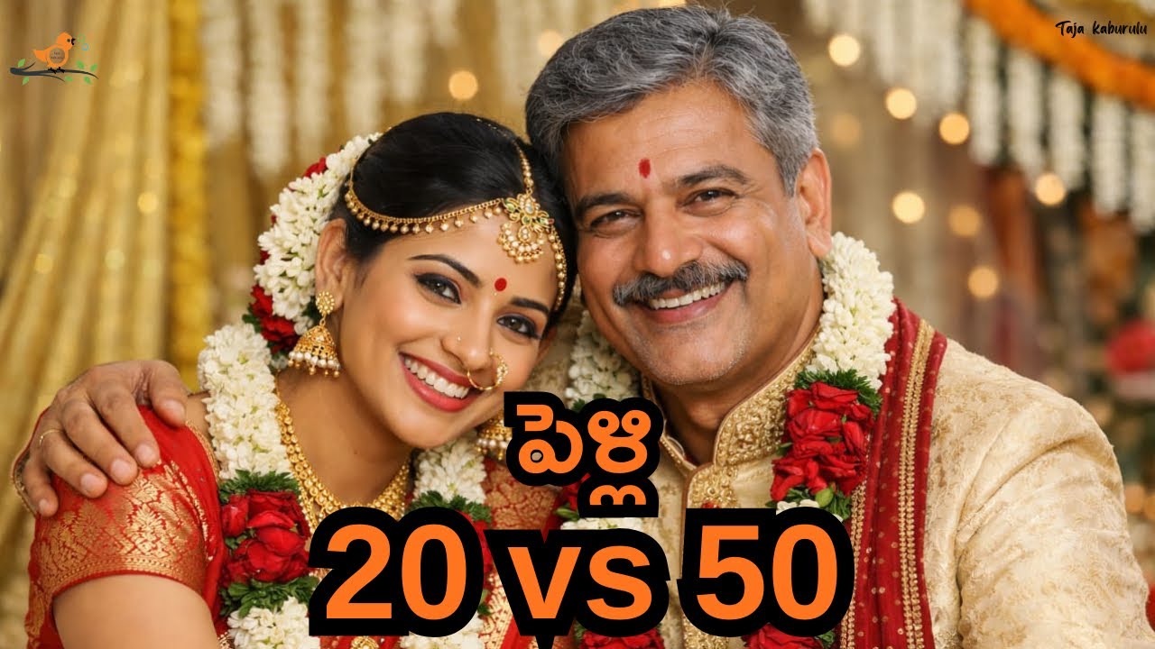 50 years old man married 20 years old girl?😱|50vs20 