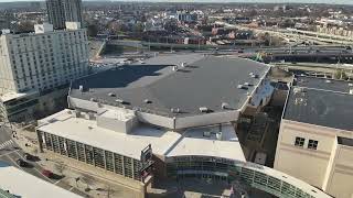 Amica Mutual Pavilion Drone Flyover Replacement Roof