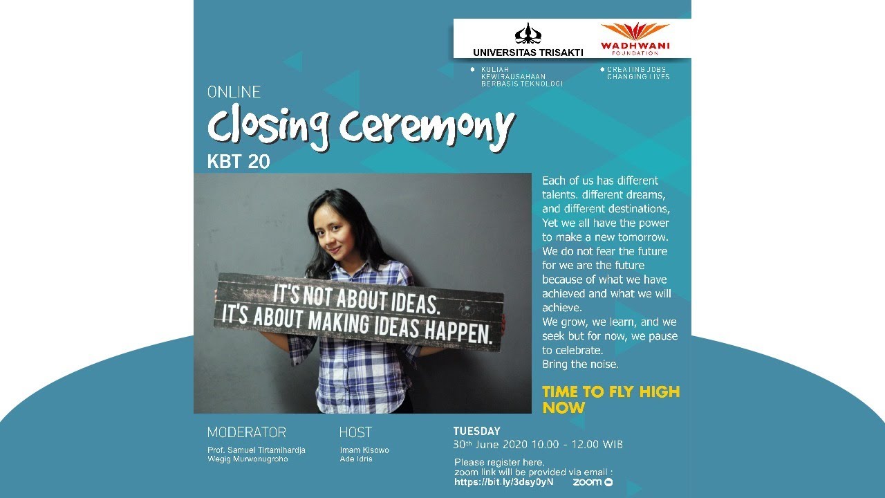 Closing Ceremony MK Kewirausahaan YouTube
