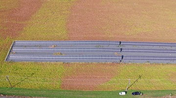 Aerial  view of aggregated net metering system by Sunrise Solar in Kent County, MD