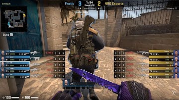 ESports - CS:GO, NRG vs fnatic, IEM Sydney 2019 (4th of May 2019), Mirage - Map 3