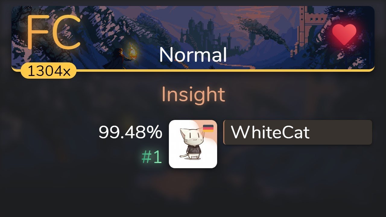 WhiteCat | Haywyre - Insight [Normal] 99.48% {#1 💖 FC} - osu!