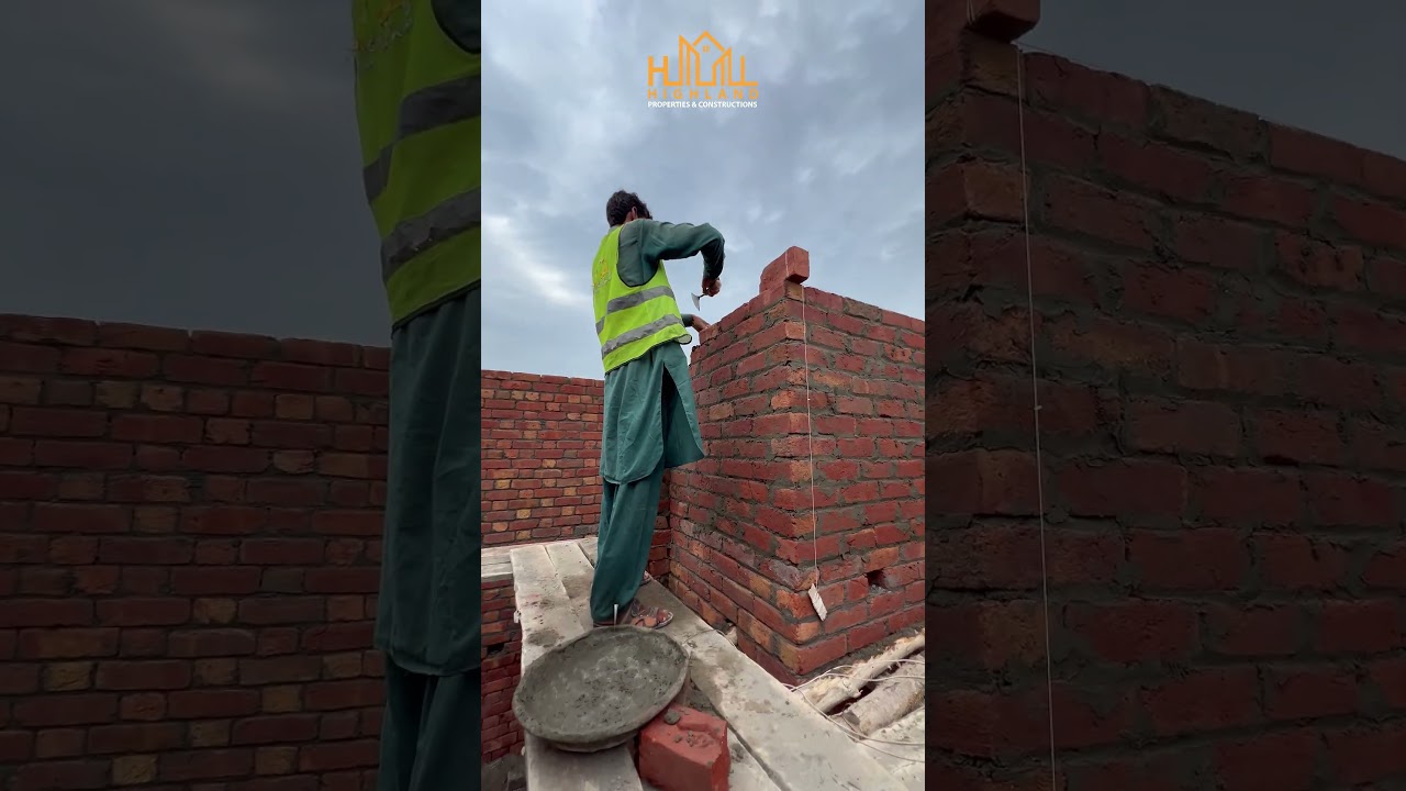Mumty Brick Masonry Work In Progress | 10 Marla Project Tauheed Block Bahria Town Lahore