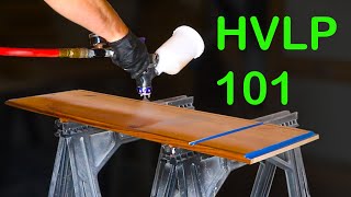 HVLP Spray Finishing 101  Spray Gun Setup  Shop Cabinet Build Part 3