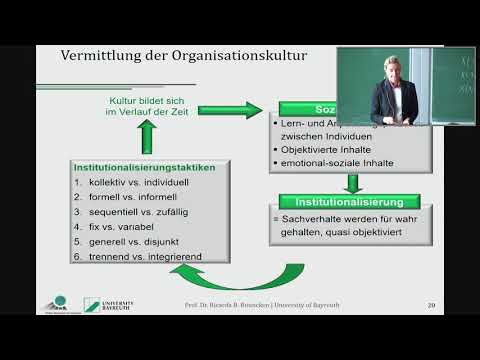 5. Grundlagen der Organisation -  Zwischenmenschliche Organisationen und Organisationskultur