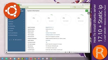 How To install Ubuntu server 17.10 + Static ip + LAMP SERVER + Webmin Admin Panel