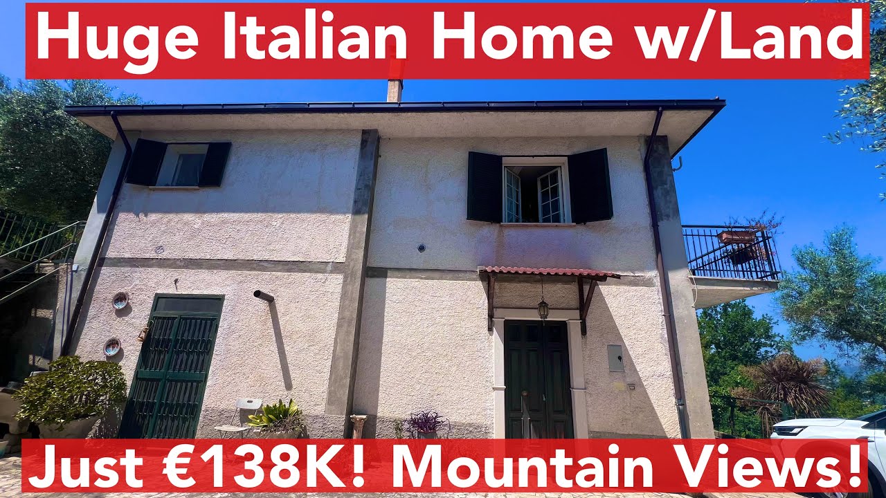 €138K Country Italian Home! 2,800 Sq Ft! Excellent Condition w/Views & Land!