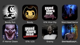 Bendy Run, Bendy, GTA Vice City, Siren Head Horror, It Horror Clown, GTA: LCS, Granny... screenshot 3