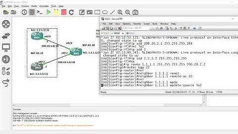 Lab BGP Peer Group : Cấu hình BGP Peer Group trên phần mềm GNS3 VM tích hợp IOU