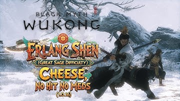 Black Myth Wukong: Erlang Shen (Great Sage Difficulty) Cheese, 3:02 No Hit No Meds (1.0.16)