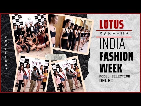 LOTUS make-up INDIA FASHION SHOW || FDCI || MODEL SELECTION DELHI || 2019