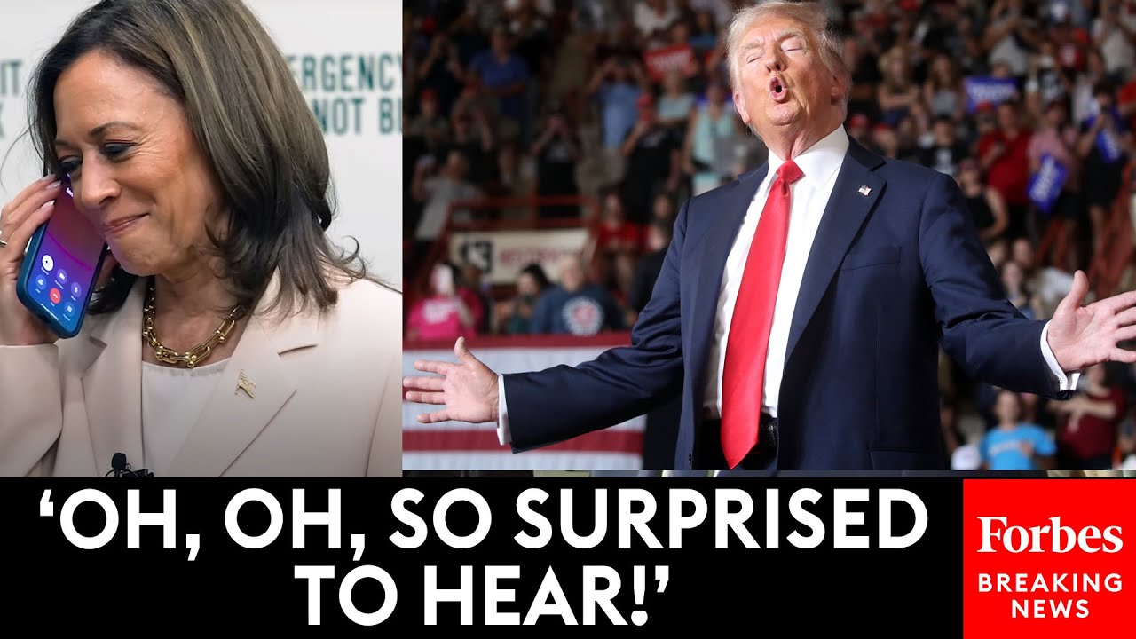 Trump Does Mocking Impression Of Kamala Harris’s Phone Call With Barack And Michelle Obama
