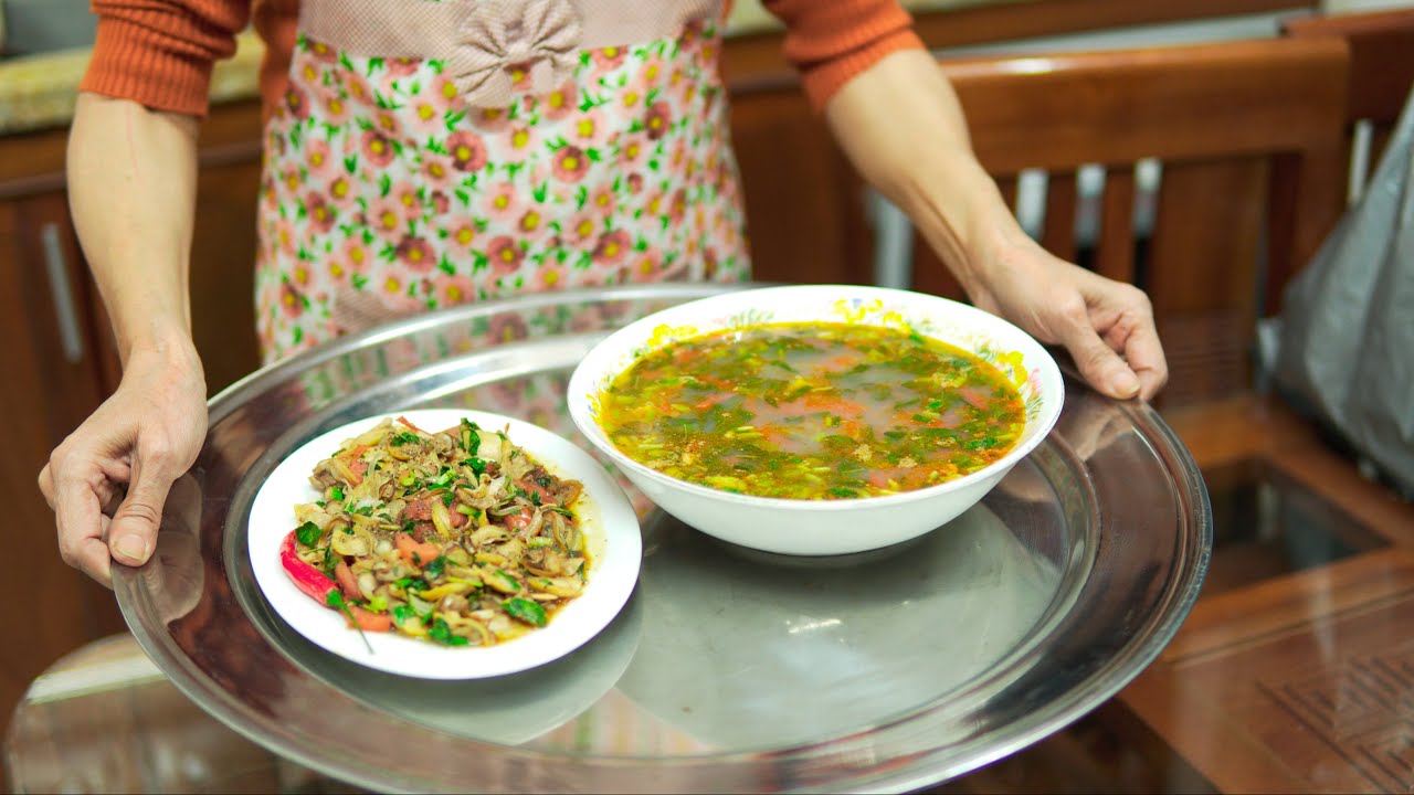 CANH TRAI NẤU RAU RĂM | Đơn giản nhưng ngon miệng - YouTube