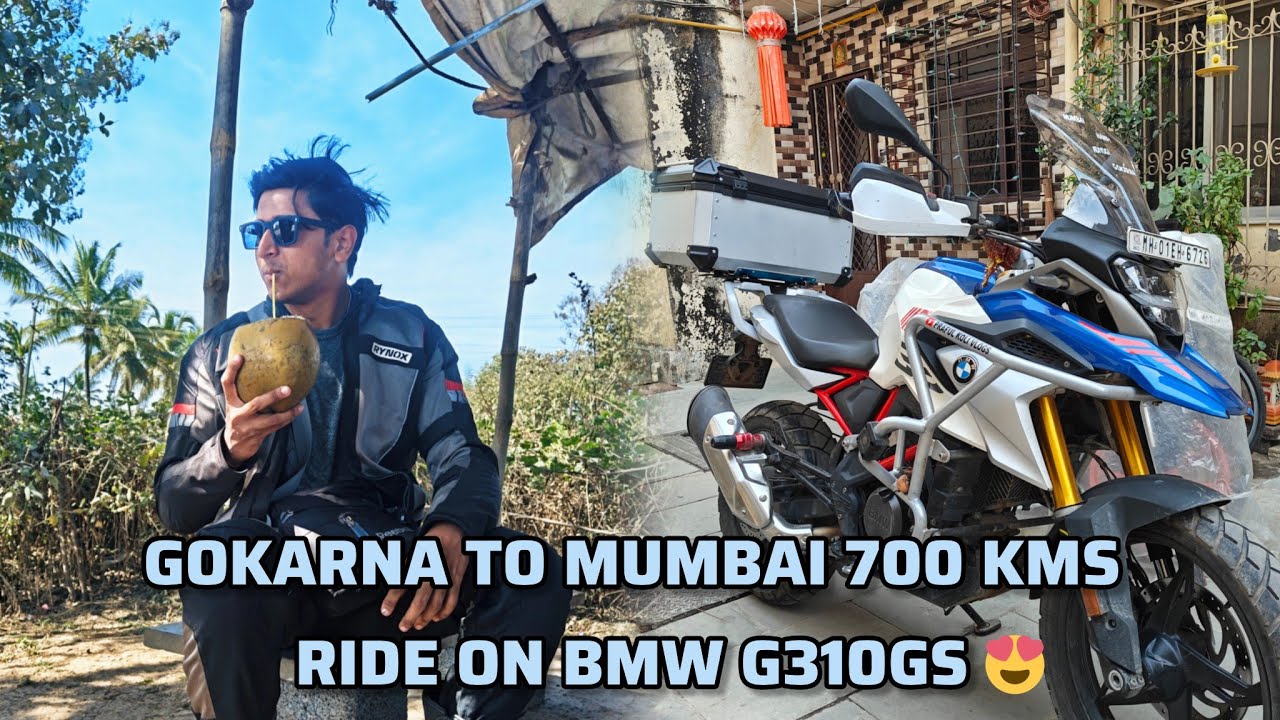 GOKARNA TO MUMBAI 700 KMS RIDE on BMWG310 GS 😍 | Truck wale ne muh pe thooka 😂|EP 9 Karnataka series