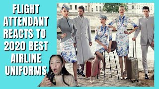 FLIGHT ATTENDANT REACTS TO CABIN CREW UNIFORMS | THOUGHTS ON UNIFORM STYLE BY RUTH RAMOS