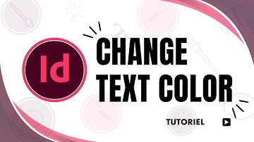How to change text color in InDesign
