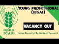 INDIAN COUNCIL OF AGRICULTURAL RESEARCH || LEGAL 