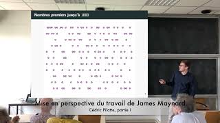 Journées CPGE - ÉNS : autour des travaux de James Maynard I