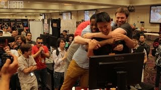 Moments - Team GcYoshi Qualifies for ArcRevo 2015
GcYoshi OCVs Team Midwest in Guilty Gear Xrd with Bedman, qualifying him and his teammates, LordKnight and 2GBCombo, for ArcRevo 2015 in Japan.
Facebook:
https://www.facebook.com/holdbacktoblock
Twitter:
http://www.twitter.com/TheBesteban
http://www.twitter.com/HoldBackToBlock
Visit Us:
http://www.holdbacktoblock.com Moments - Team GcYoshi Qualifies for ArcRevo 2015